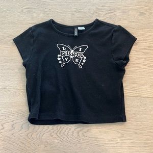 H&M Crop Top “Live Blissful”